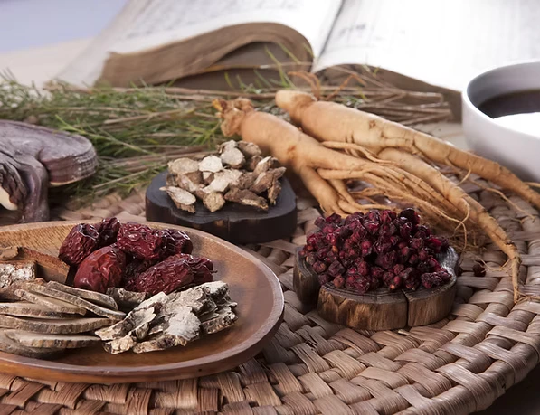 Chinese medicinal herbs - natural healing ingredients used in Traditional Chinese Medicine treatments at Lotus Care
